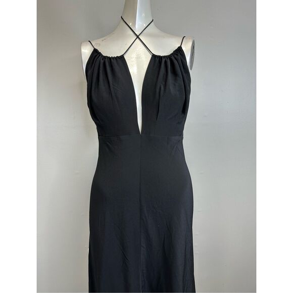 NWT TOTEME Gathered Halterneck Maxi Dress Size 36(U4) $900 - Picture 4 of 11